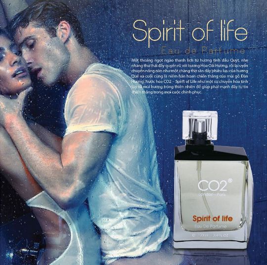 nước hoa co2 spirit of life 100ml cho người ưa hoạt động, cuồng nhiệt, mạnh mẽ